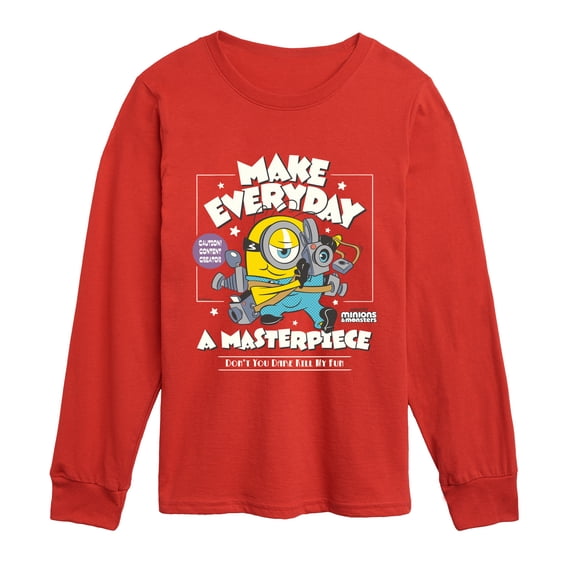 Minions 3 - Make Everyday A Masterpiece - Youth Boys Long Sleeve Graphic T-Shirt
