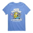 thumbnail image 1 of Minions 3 - Make Everyday A Masterpiece - Youth Boys Short Sleeve Graphic T-Shirt, 1 of 3