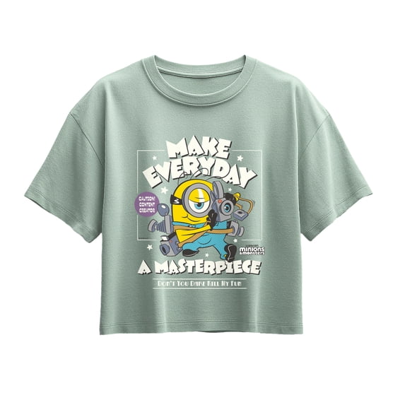 Minions 3 - Make Everyday A Masterpiece - Youth Girls Boxy T-Shirt