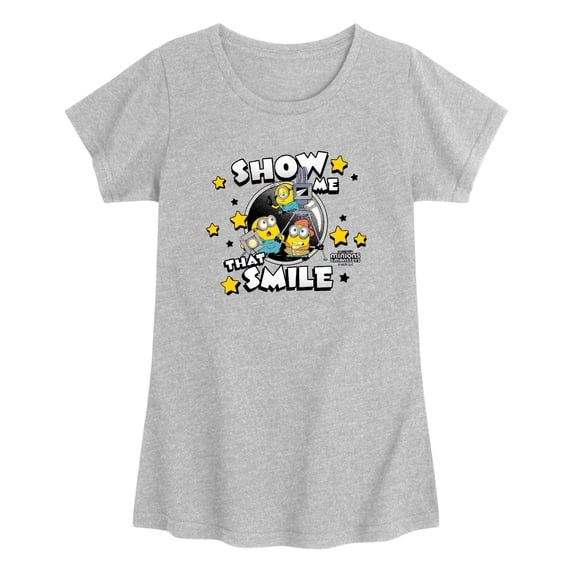 Minions 3 - Show Me That Smile - Toddler Girls Fitted Short Sleeve T-Shirt
