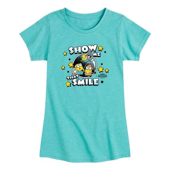 Minions 3 - Show Me That Smile - Toddler Girls Fitted Short Sleeve T-Shirt