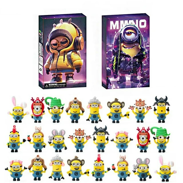 Minions Advent Calendar 2024 Kids,24 Days Christmas Countdown Calendar