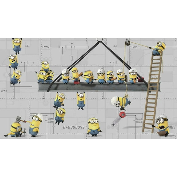 Minions At Work XL Spray and Stick Wallpaper Mural
