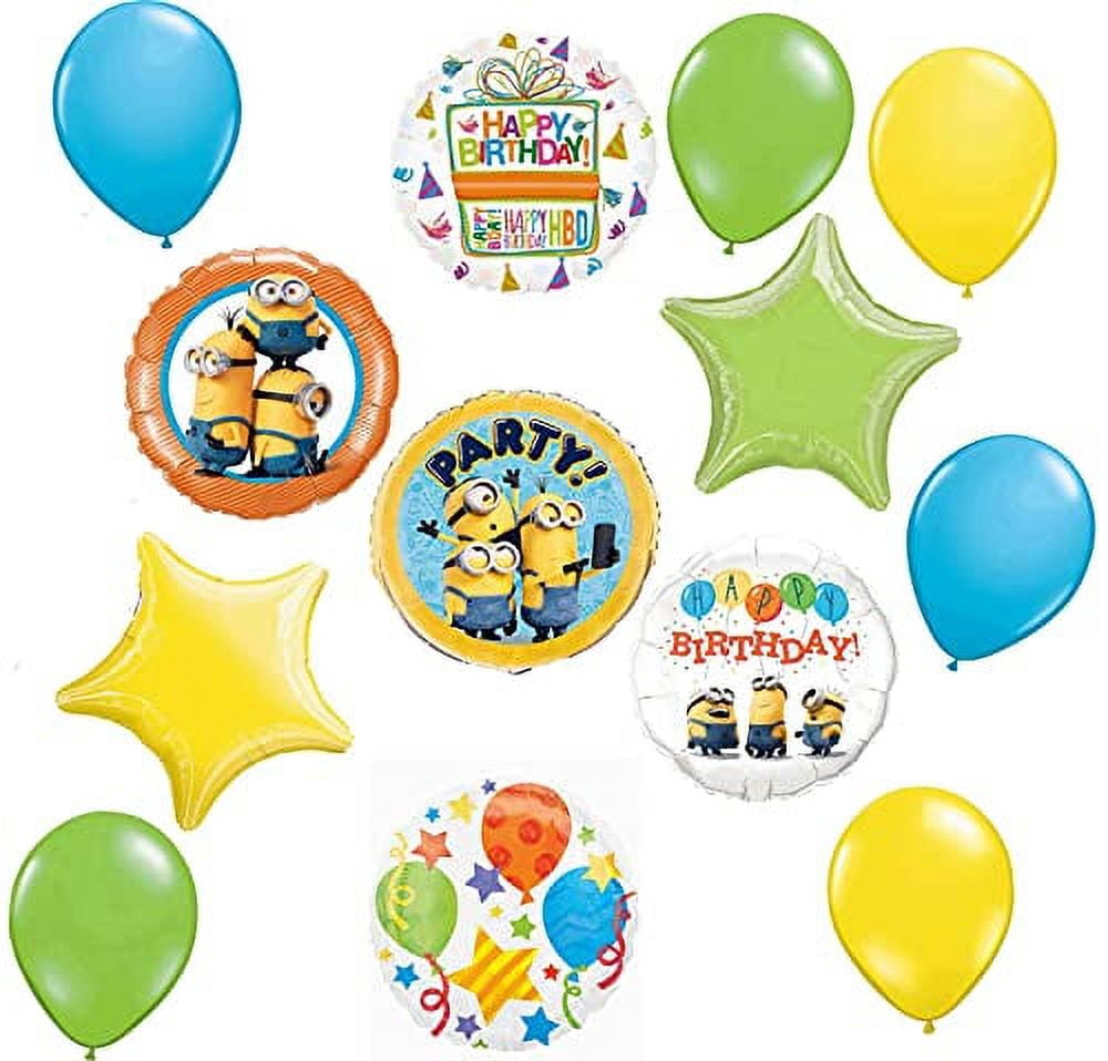 Minions Birthday Party Supplies Despicable Me Let's Party Balloon — free download