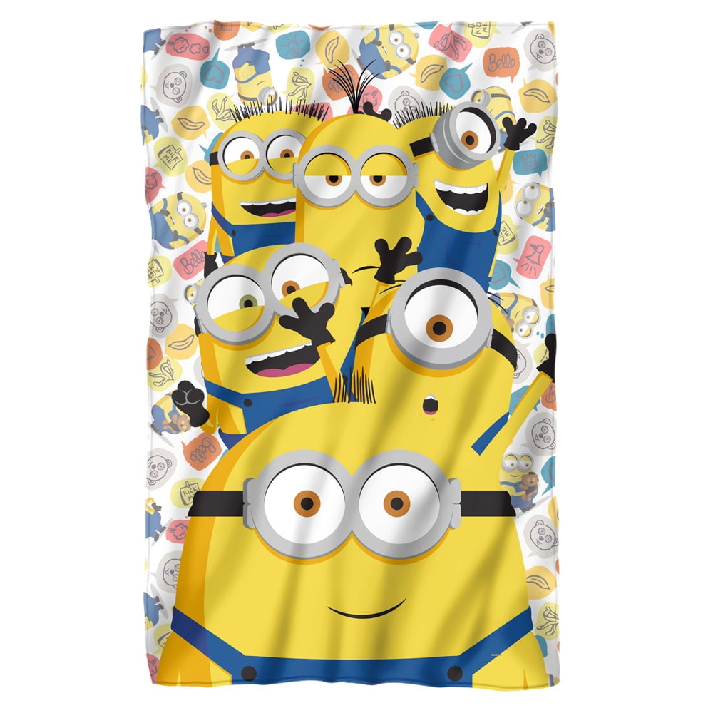 Minions Blanket, 36"x58" Waving Fleece Blanket