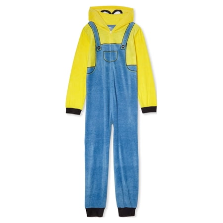 Minecraft Minions Boys Exclusive Hooded Pajama Blanket Sleeper, Sizes 4-12