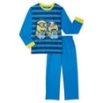 thumbnail image 1 of Minions Boys Long Sleeve Top and Pant Pajama Sleep Set, 2-Piece, Sizes 4-12, 1 of 4