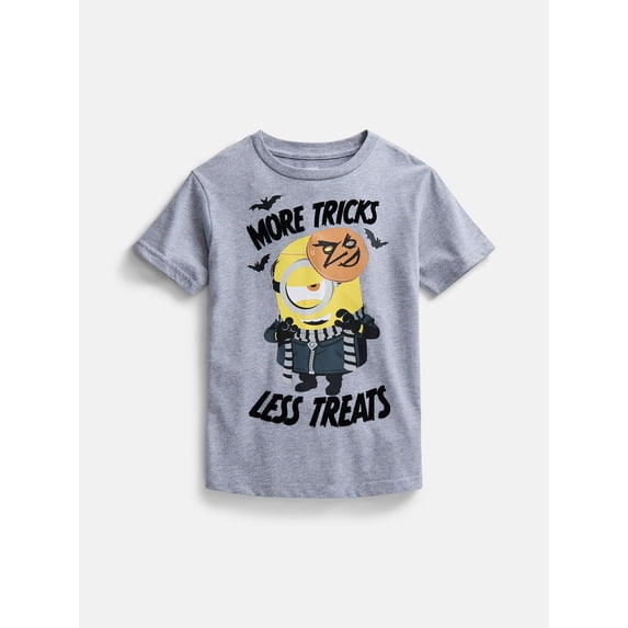 Minions Boys Halloween Graphic Tee with Short Sleeves, Sizes 4-18
