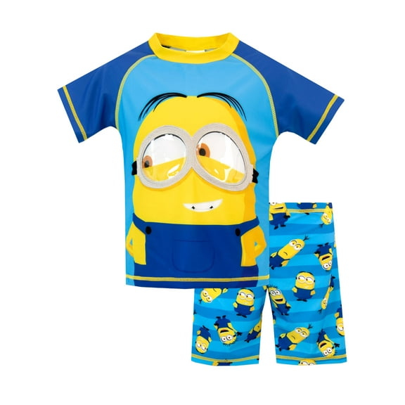 Minions Boys Swim Set Blue Sizes 6-14
