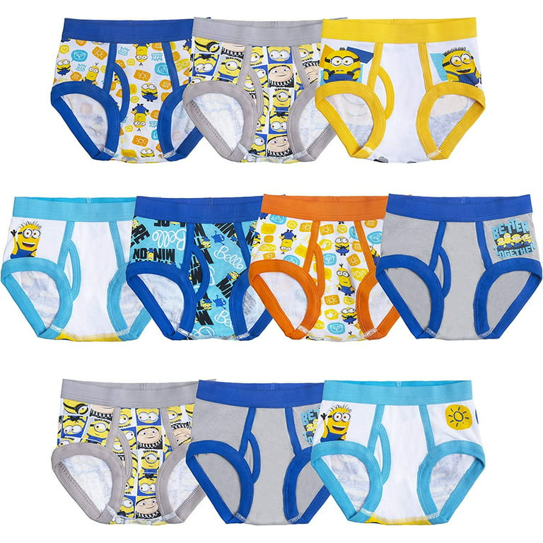 Minions Boys' Underwear Multipacks, Tb 10pk, 2T/3T 