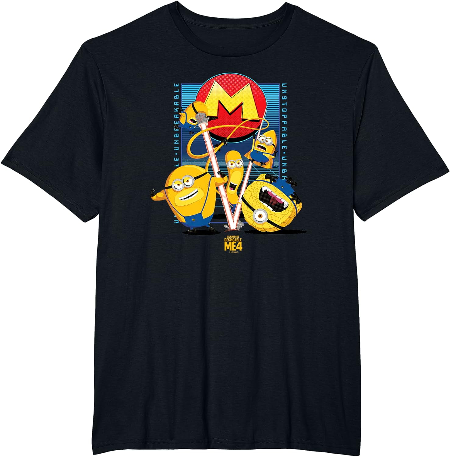 Minions Despicable Me 4 Mega Minions Group T-Shirt Men's Graphic For ...