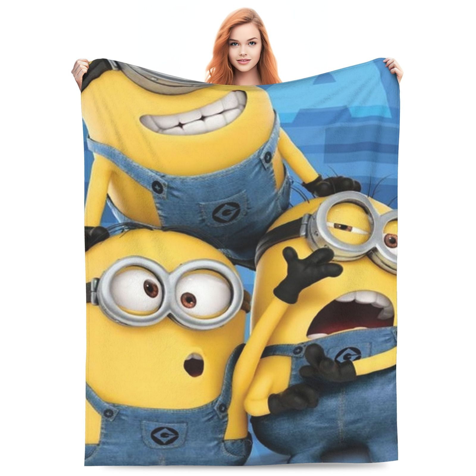 Minions Despicable Me Blanket Ultra Soft Flannel Throw Blanket