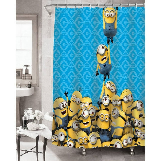 Minions Fabric Shower Curtain, 72 x 72