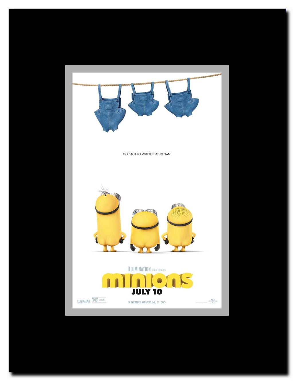 Minions Framed Movie Poster