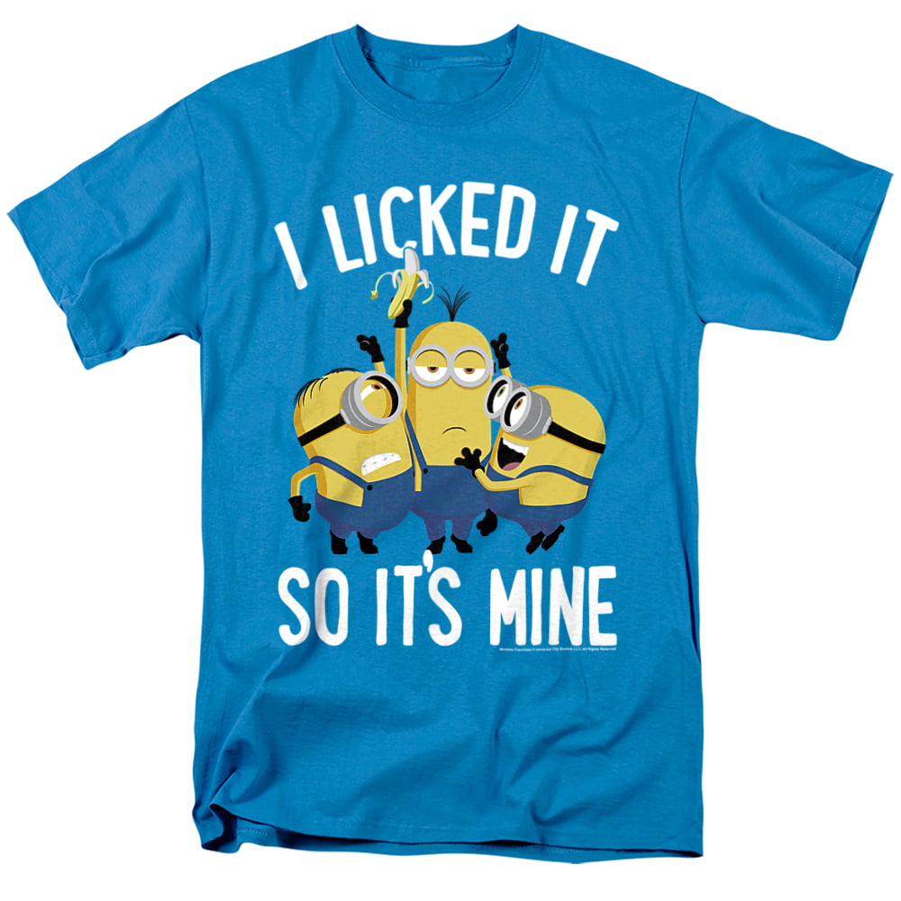 Minions I Licked It So It's Mine Unisex Adult T-Shirt 