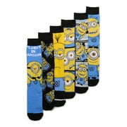 Minions Crew Socks, 6-Pack