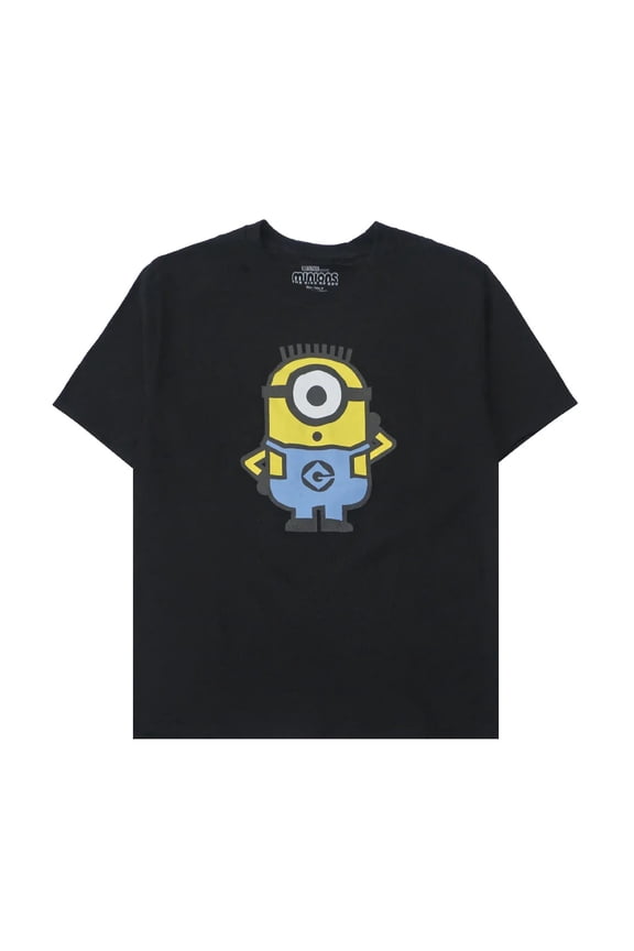 Men's Officially Licensed The Rise of Gru Graphic Tee T-Shirt in Black (Large, Black)