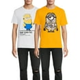 thumbnail image 1 of Minions Men's and Big Men's Graphic Tees, 2-Pack, 1 of 6