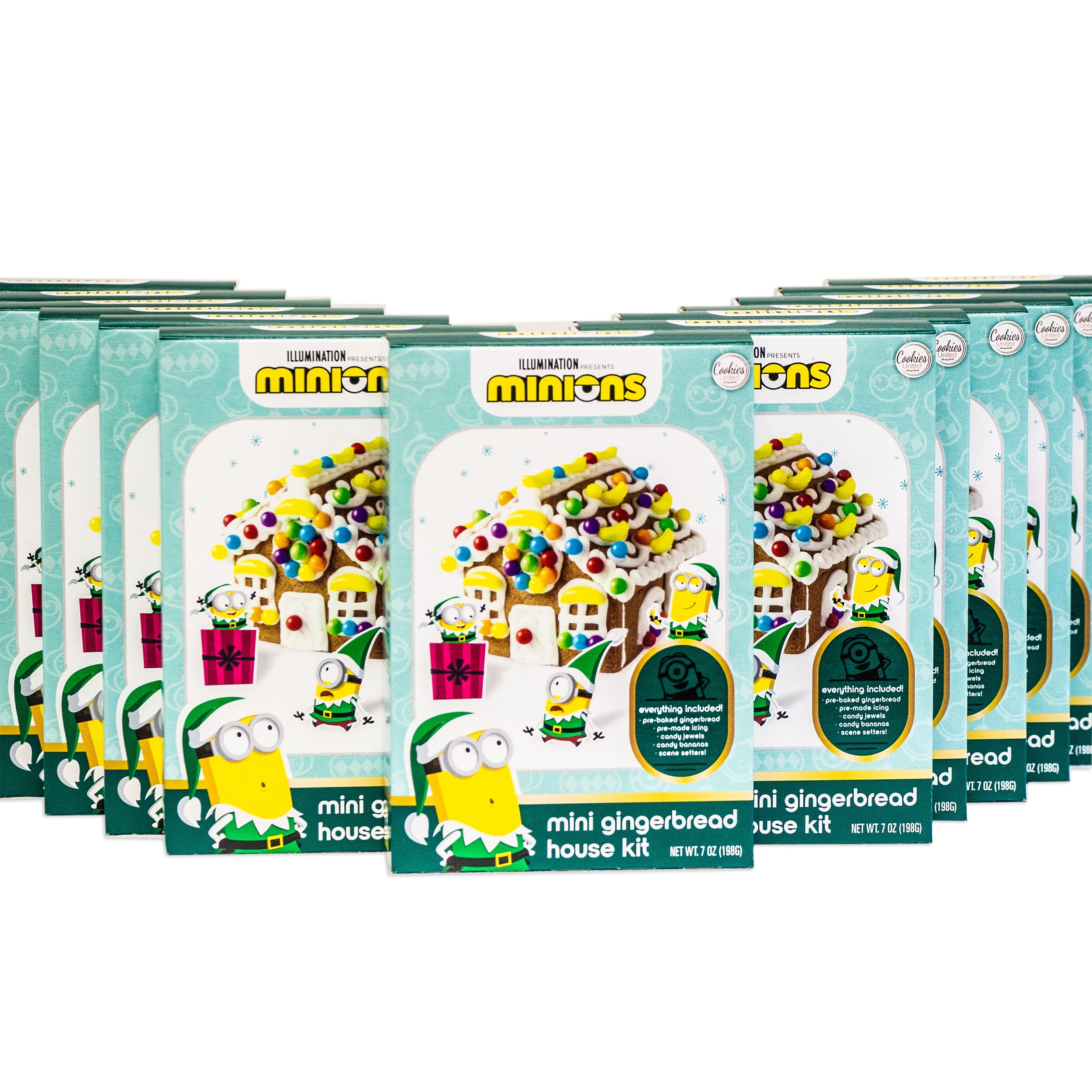 Minions Mini Gingerbread Holiday House Kit - Includes Everything - 12 Kits