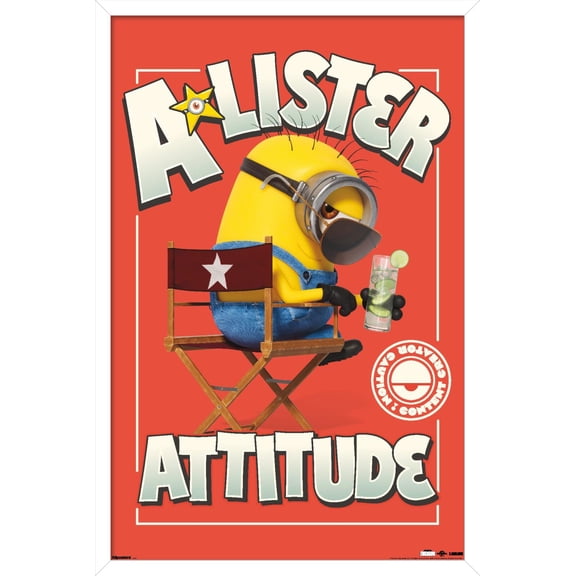 Minions & Monsters (2026) - A-Lister Attitude Wall Poster, 22.375" x 34" Framed