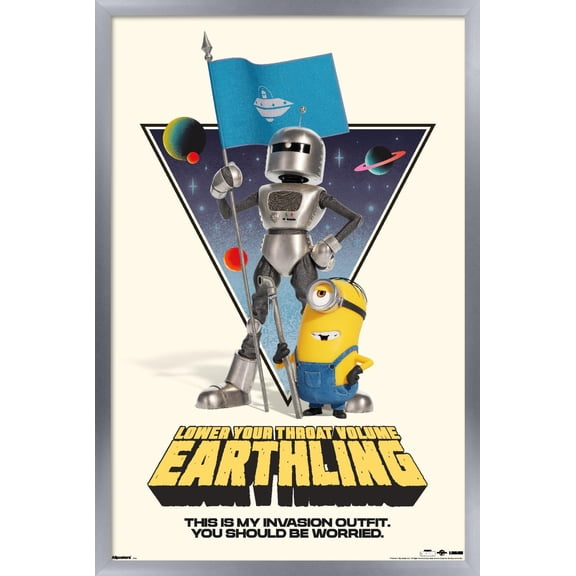 Minions & Monsters (2026) - Robot Invasion Look Wall Poster, 22.375" x 34" Framed