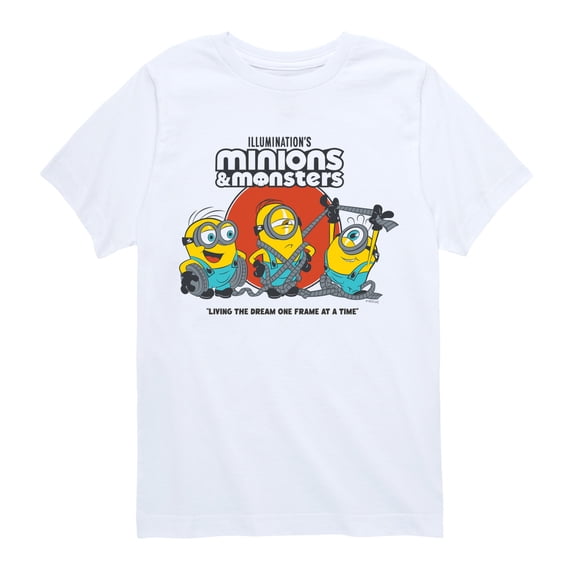Minions & Monsters - Living the Dream - Youth Boys Short Sleeve Graphic T-Shirt