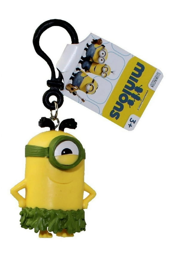 Minions Movie: Au Naturel Stuart PVC Figurine Backpack Clip Keychain