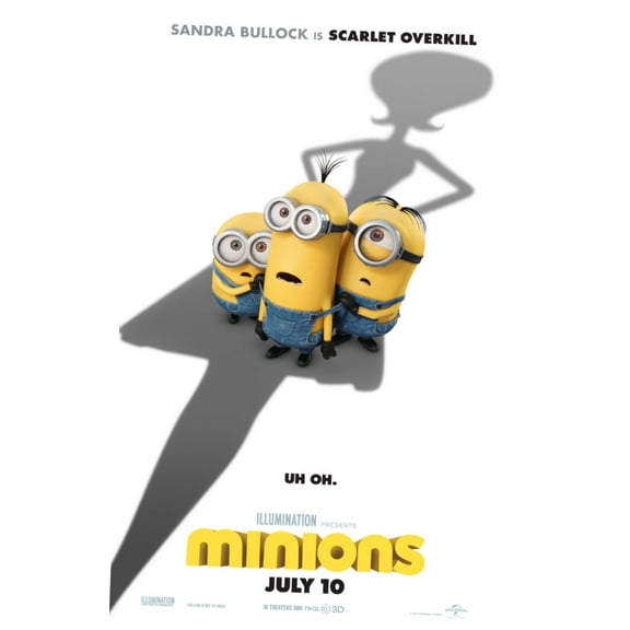 Minions Movie Poster Entertainment Decor 24in x36in Art Poster 24x36 Unframed, Age: Adults, Rectangle Poster Time