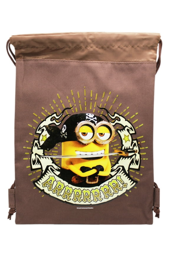 Pirate Themed Canvas Drawstring Bag
