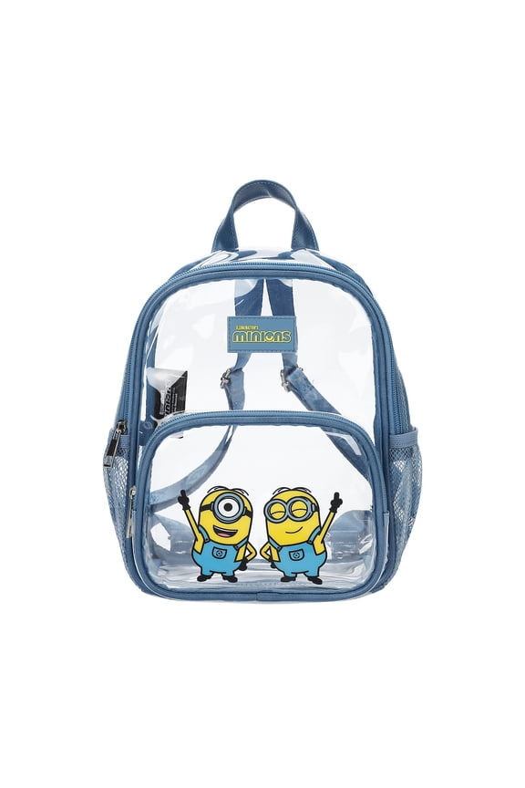 Minions Print Adult 11" Mini Backpack with Mesh Pockets