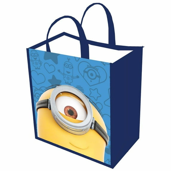 Minions Reusable Shopping Tote or Halloween Trick or Treat Bag - Close Up