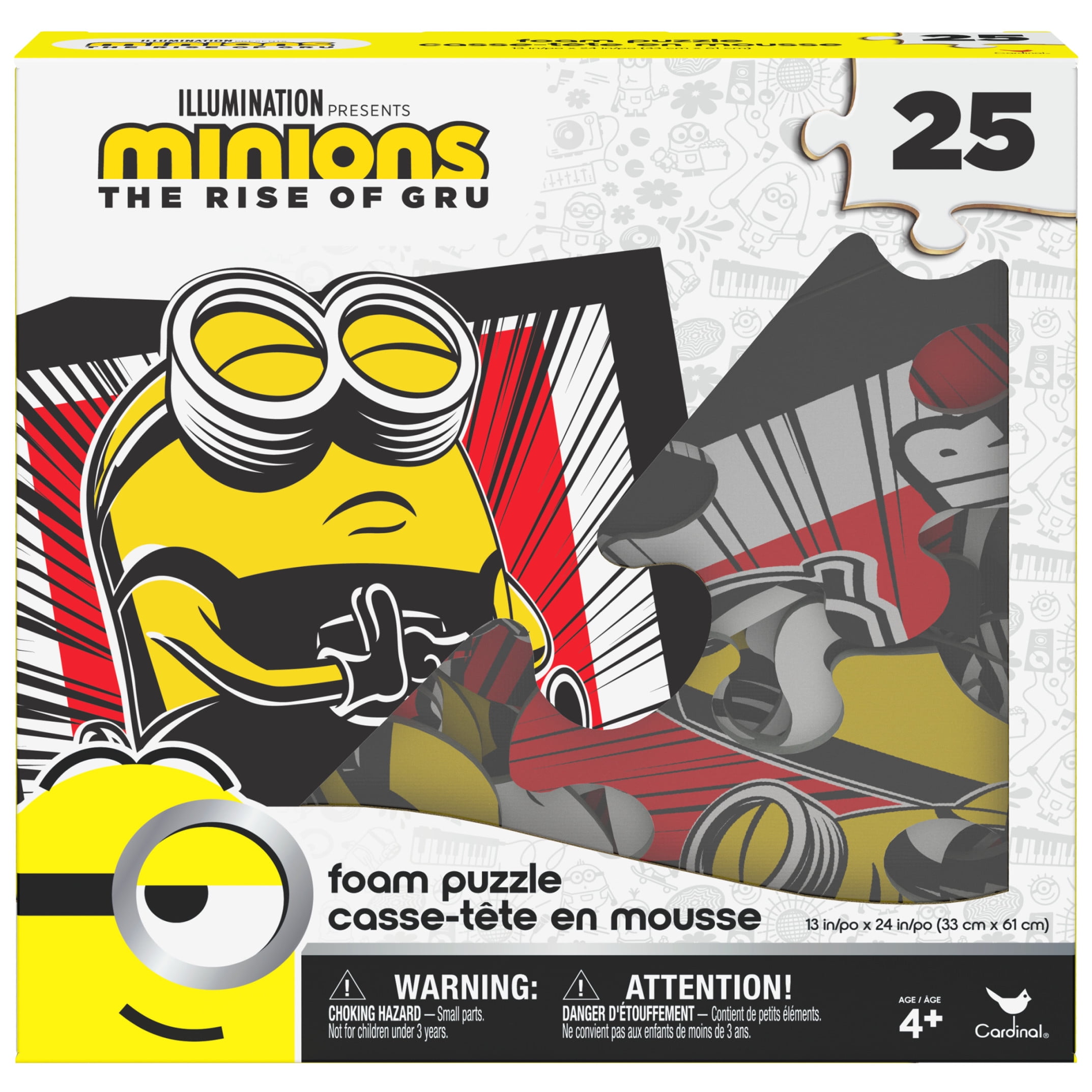 Minions Rise of Gru 25-Piece Foam Puzzle, for Families and Kids ages 4 and up