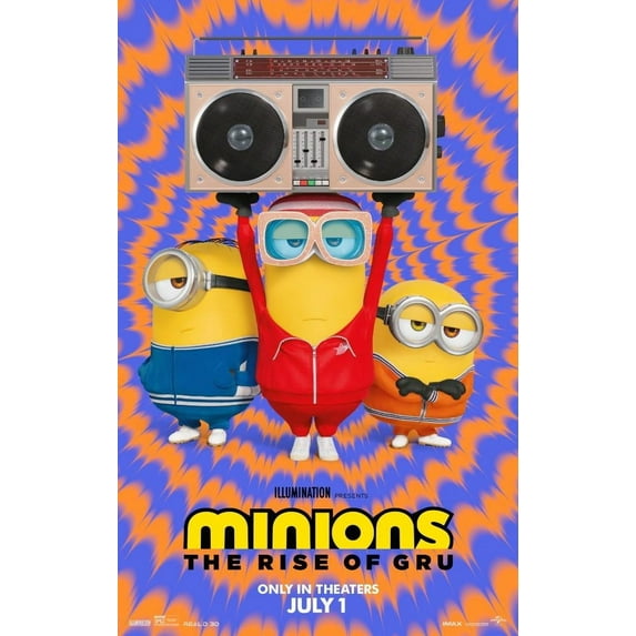 Minions The Rise of Gru Movie Poster Quality Glossy Print Photo Wall Art Steve Carell Sizes Available 8x10 11x17 16x20 22x28 24x36 27x40 #2 (24x36)