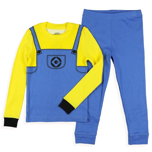 Minions Pajamas Toddler Boys' 2-Piece Tight Fit Lounge Sleep Pajama Set