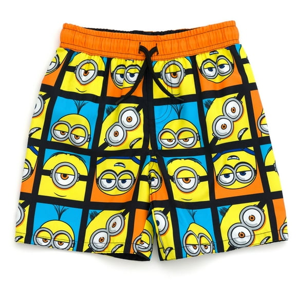 Minions UPF 50+ Swim Trunks Bathing Suit Toddler to Big Kid