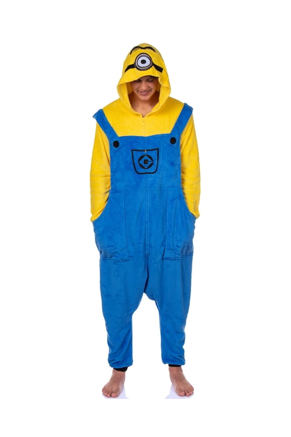 Minions Union Suit Character Design Adult  Kigurumi Costume Pajamas Loungewear