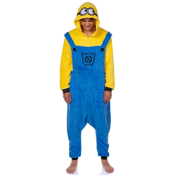 Minions Union Suit Character Design Adult Kigurumi Costume Pajamas Loungewear