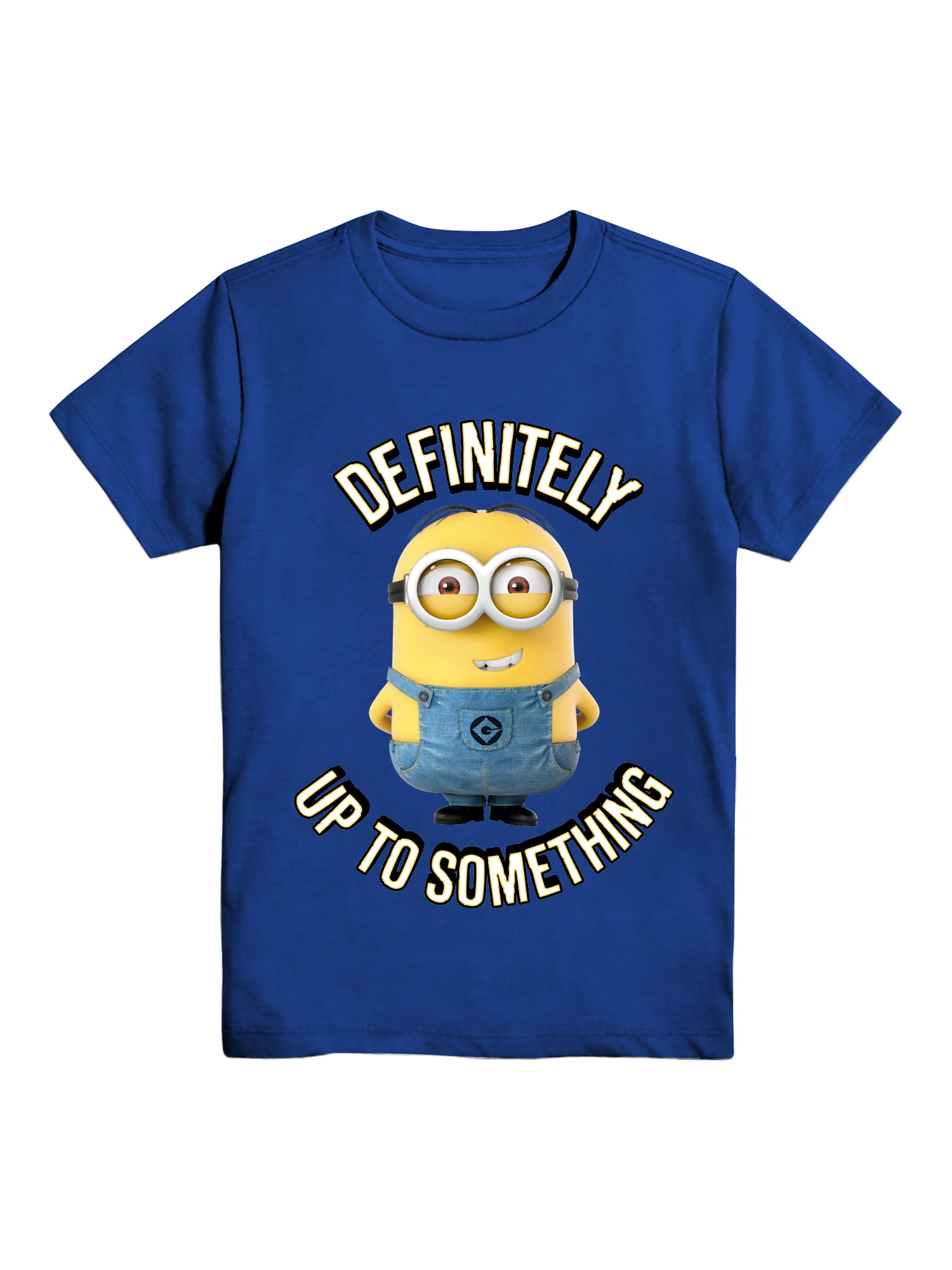 Minions Up To Something, Boys Graphic Crew Neck Short Sleeve T-Shirt, Sizes XS-2X