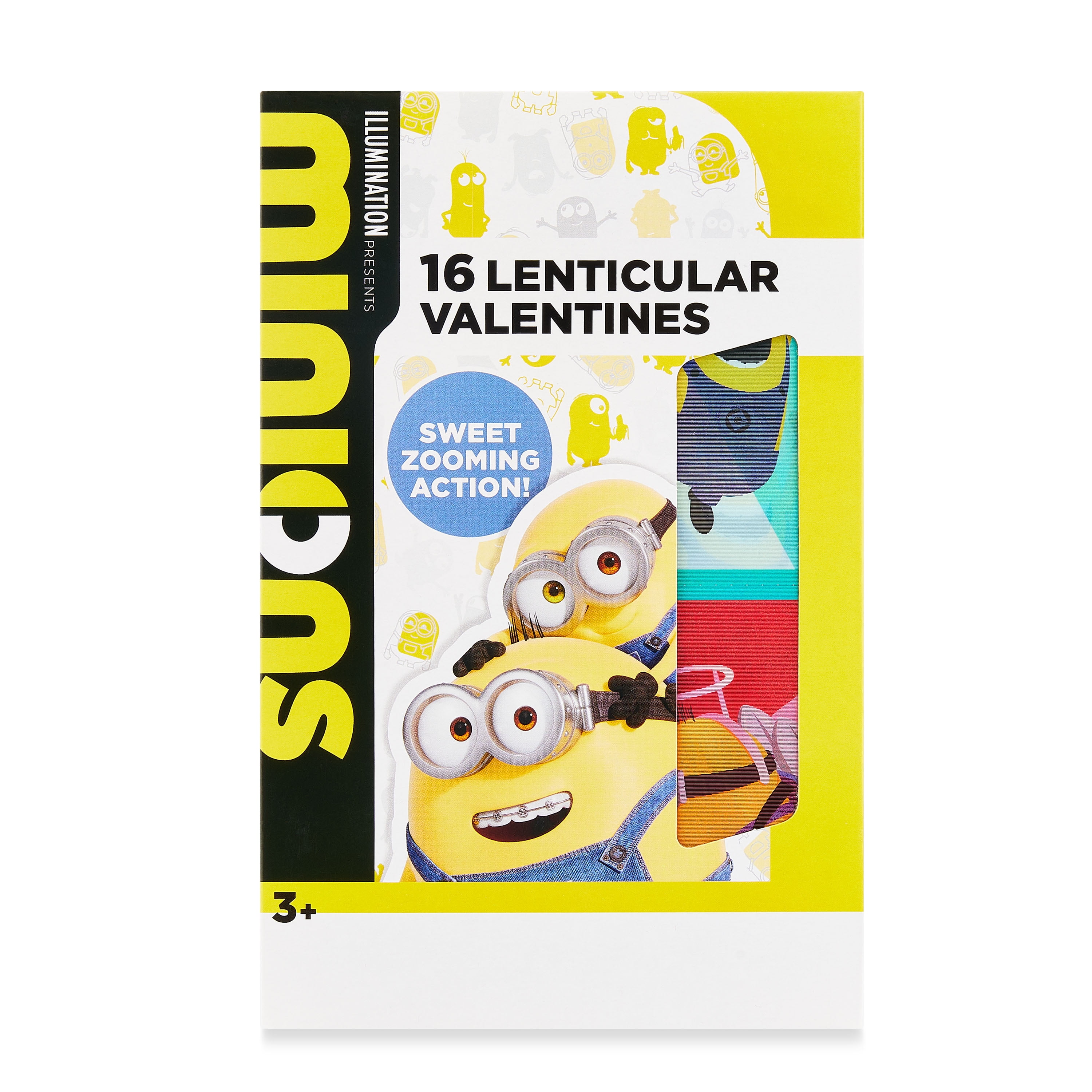 Minions Valentine Exchange Cards, 3 Stage Lenticular, Multi