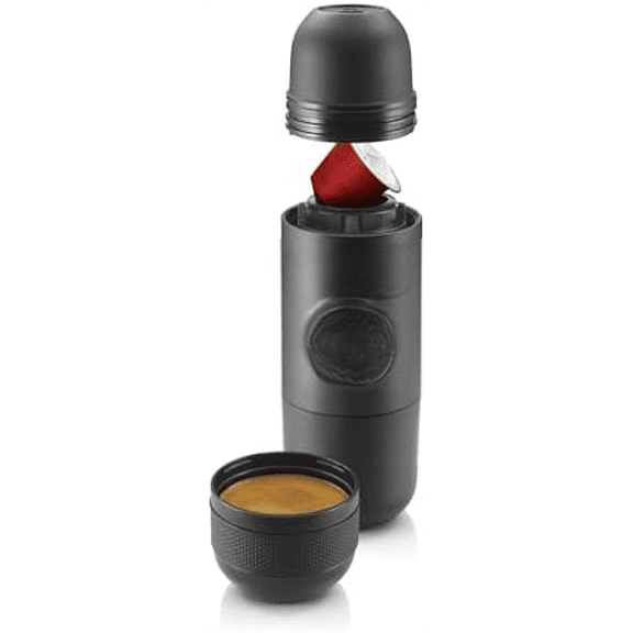 Minipresso NS, Portable Espresso Machine, Compatible Original NS Capsules, Travel Coffee Maker, Manually Operated from Piston Action$$Home Decor, Kitchen, & Other