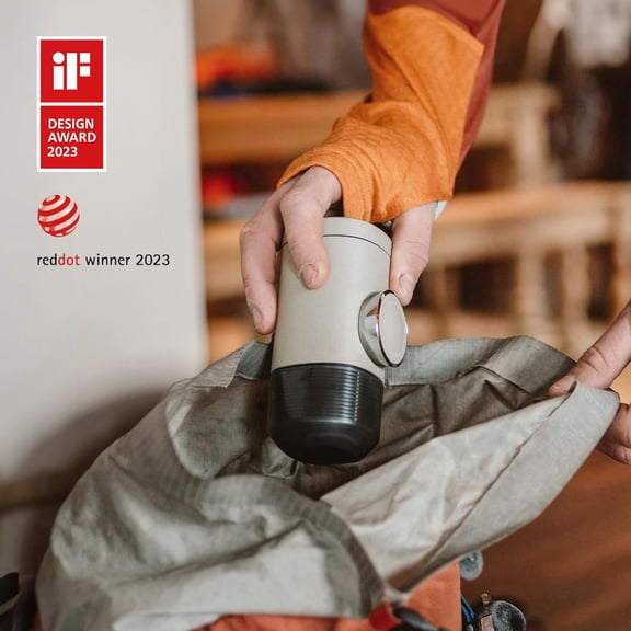 Minipresso NS2 Portable Espresso Maker for Travel, Manual Handheld Coffee Machine Compatible with Capsules