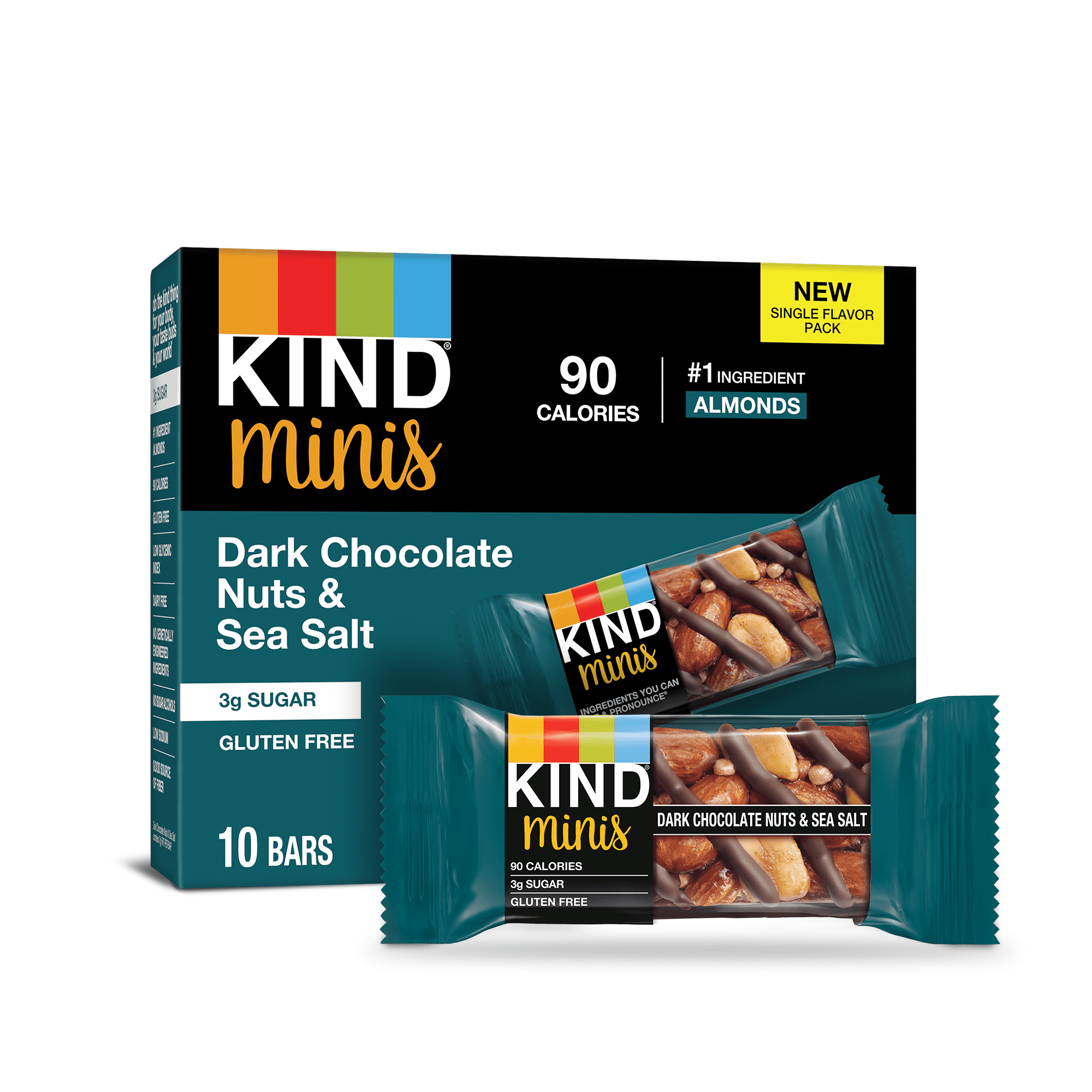 Minis, Dark Chocolate Nuts/sea Salt, 0.7 Oz, 10/pack | Bundle of 5 Packs