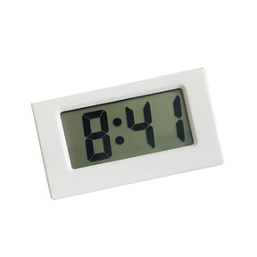 Minis Digital Clock for Car Dashboard Operated & Clear LCD Screen Time Display,Small Desk Clock for Bathroom