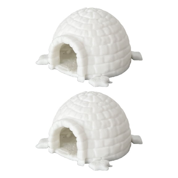Minis Ice House Model Realistic Igloos Figurines Microlandscape Decors Arctics Figurines Collectors Desktop Ornament