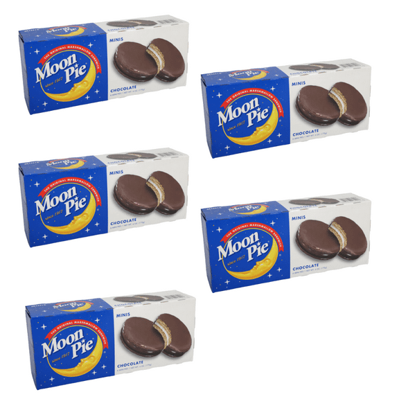 Minis Marshmallow Sandwiches - 5 Pack (6 Count Each) Portable Snack with Marshmallows, Graham Crackers, and Chocolate