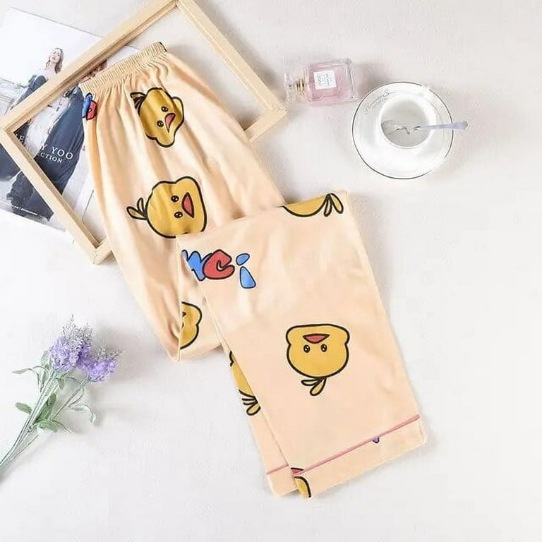 Miniso Sanrio Hello Kitty Women‘s Home Pants 2023 Autumn Pajamas Pants  Cartoon Anime Fashion Comfortable Y2K Sweet Girl Pants