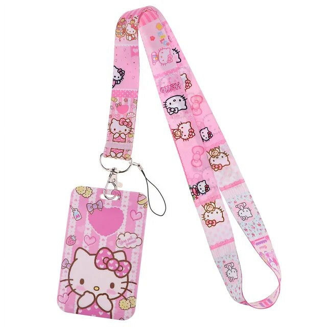 Miniso Sanrio Kuromi Cartoon PVC Card Cover Student Campus Hanging Neck ...