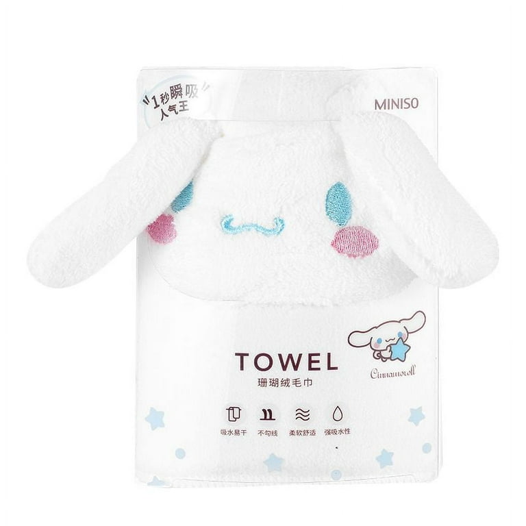 Miniso Sanrio towel and bath towel two piece set hair towel coral velvet soft absorbent shampoo bath for kids large size Walmart