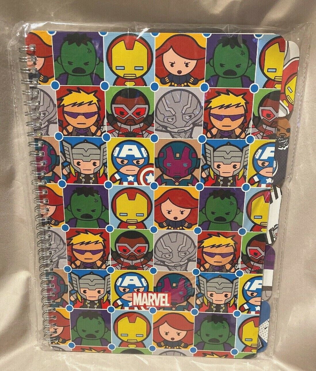 Miniso Spiral Marvel Avengers Kids Memo Book 8.3x11.7x.3 60 Sheets NEW