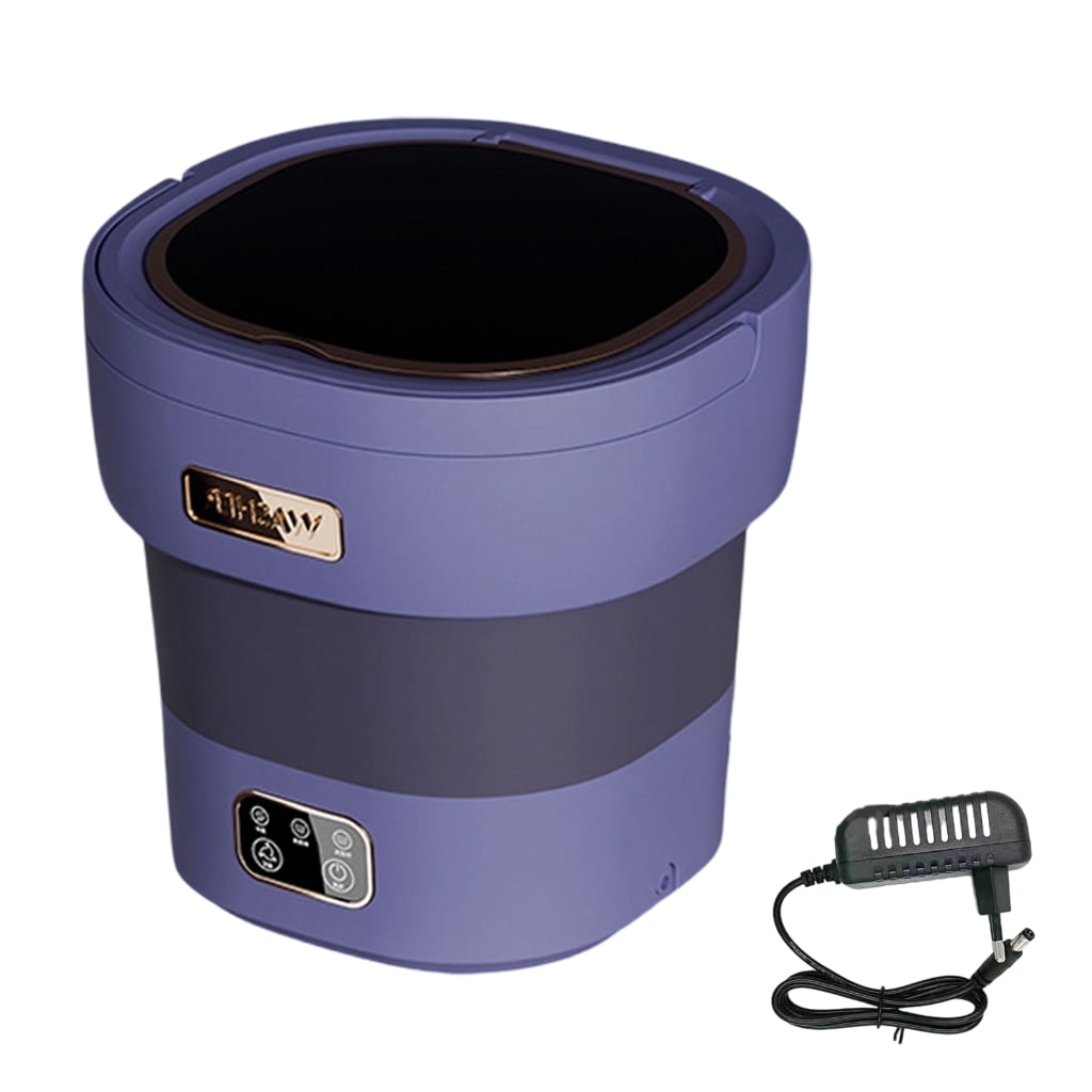 Miniss Portable Washing Machine, 12L Compact Travel Washer with Auto Dry & Quiet for Underwear, Socks